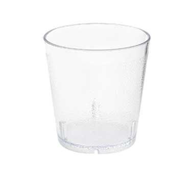 G.E.T. Unbreakable Stackable Restaurant Plastic Tumbler/Cup (Set of 12) 9 Ounce Clear | For Restaurants and Home, Dishwasher Safe, BPA Free