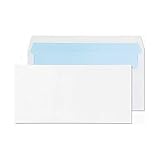 FIRST CHOICE KAYA 25, 50, 100 DL White Mailing Envelopes Self Seal for Posting mailing Home Office and Ecommerce Peel and Seal (100)