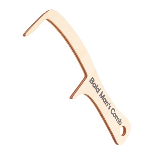 LALADEFIEE 木製 ハゲ 男性 櫛 ハゲ 男性 ヘアブラシ プレゼント 櫛 用 ハゲ 男性 男性 面白い 木製 無毛 櫛 ブラシ ノベルティ 楽しい プレゼント