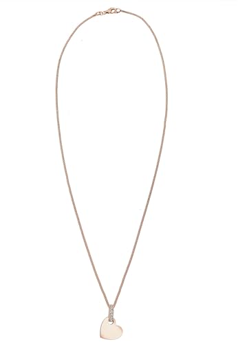 Elli Diamonds Collana Donne Ciondolo Cuore Amore Classico Con Diamante (0,05 Ct.) In Argento Sterling 925 - 3