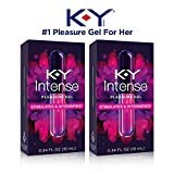 K-Y Intense Pleasure Gel Lubricant, 0.34 oz. (Pack of 2)