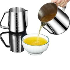 Amazon.com: 304不锈钢隔油滤油神器家用喝汤过滤油神器月子汤壶去油