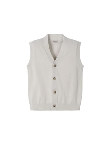 Gilet tricot pour garçon Mayoral chic couleur os en maille premium