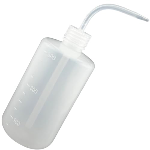 Multi-Purpose Lab Squeeze Bottle: Ideal for Labs, Tattoo Stations, Classrooms, Polyethylene Wash Bottle, ML Squeeze Bottle, Lash Wash Bottle, Tattoo Wash Bottle (6, MPSB500, Round, 500, Milliliters)