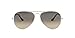 Ray-Ban RB3025 Aviator Occhiali da Sole Unisex Adulto, Argento , 55 mm
