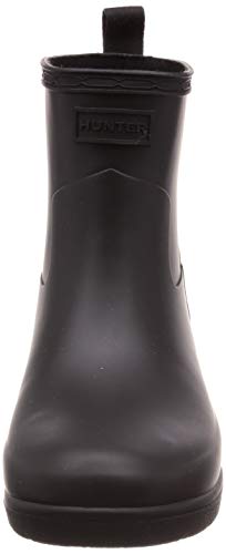 Hunter Refined Low Heel Ankle Biker Rain Boots Black 7 M #TOP1