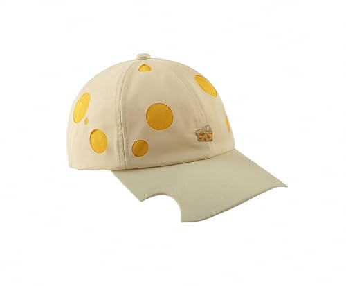 FJQZWTK Cheese Baseball Cap Interesting Men Womens Dad Hat Trucker Embroidered Outdoor Beige