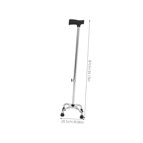 Beaupretty Walking Canes for Men Women Flat Four-Prong Base Cane for Stability Portable Trekking Pole2