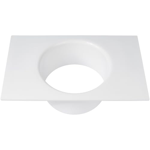 Vent Systems Ø120 mm Lüftungskanalverbinder Flansch gerade Lüftungsrohr Kunststoff Kanalverbinder Platte für Kühlung Heizung Lüftungssystem HVAC 12 cm