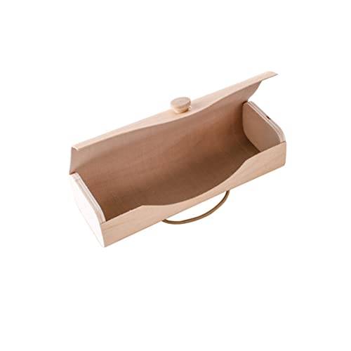 Zerodeko 3Pcs Óculos Recipiente de Óculos de Bambu para Óculos de Caso Mulheres Shell Vintage Óculos