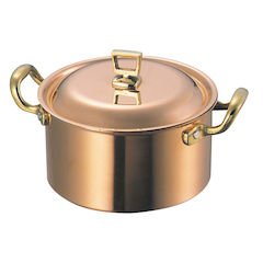 Amazon.co.jp: SW 銅 深型 両手鍋(蓋付)18cm 0152200 : Home & Kitchen