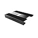 D’Addario Accessories XPND Pedal Board Riser – Elevate für Gitarren-Pedalboard erhöht 1 Zoll auf dem Pedalboard eingebaute Aussparung Kabelführung passt 2 Pedale, Black, Groß, PW-XPNDPR-02