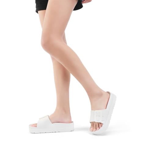 Image of TIKVAW Women's Platform & Wedge Sandals with Arch Support for Woman Slides Comfort Lightweight Outdoor Slippers Ultra Cushion