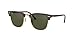 Ray-Ban Unisex RB3016 Clubmaster Square Sunglasses, Mock Tortoise On Gold/G-15 Green, 51 mm