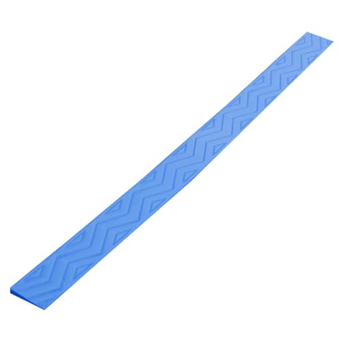 Rampa de umbral de plástico de 1.9 pulgadas, superficie antideslizante, adecuada para sillas de ruedas, scooters, robots aspiradores (Azul, 100 x 10 x 3 cm) miniatura 1