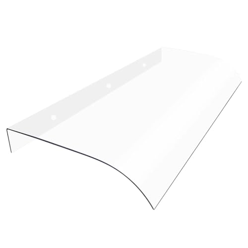Marquesinas transparentes invisibles para ventanas y puertas, protección UV para patios y porches, cubierta de techo de protección contra la intemperie (50 x 80 cm)