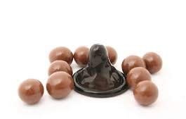 srazimart Penis Type Female Condom-CHocolate(Set Of 3)