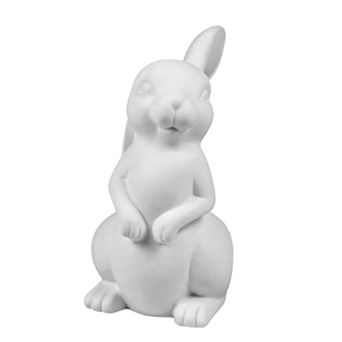 Gadpiparty Lámpara De Mesa De Cerámica Artesanal Conejo Lámpara Creativa Para Interiores