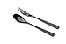 Otto Koning -Berlin- Black Silverware Set, 18/0 Stainless Steel Cutlery Set, Mirror Finished, Food-Grade. Black Utensil Set for 4 people. Premium Silverware Set 20-Piece with Steak Knives