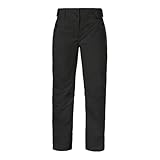 Schöffel Damen Pants Style Pine WMS, wasserdichte Skihose mit abnehmbaren Hosenträgern, Thermohose mit 2-Wege-Stretch und verstärktem Bein, Black, 38