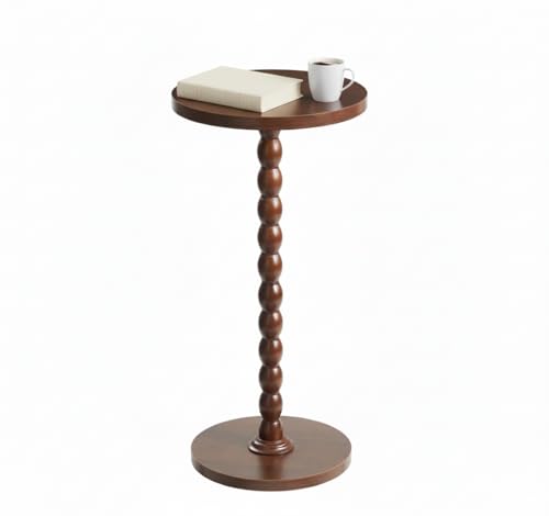 BENNTOR Small Side Table for Living Room, Modern Round Small