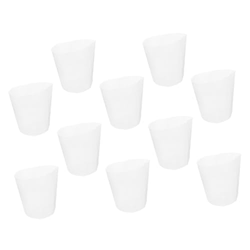 Kisangel 10 Piezas Forro de Maceta arreglos arreglos de Barro Flor arreglo Floral Revestimiento de maceteros Accesorio para Maceta el plastico Transparent Reutilizable