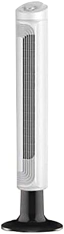 yoo Air Conditioners Tower Fan 3 Speed Settings Button Controlled Oscillating Cooling Fan Stand Up Floor Quiet Fans for Bedroom and Home Office Use Height 37.4 Inch White
