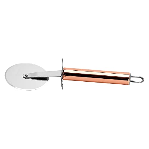 Mimo Style Cortador de Pizza Cabo na Cor Bronze, Útil Para Cortar Tortas, Waffles e Biscoitos de Mas