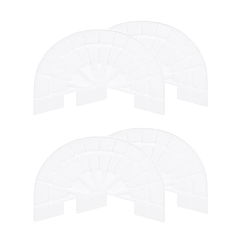 Image of HARFINGTON 2pair Shoe Sole Protector for Sneakers Size 10-11 Non Slip Pad Heel Plates Repair for Men and Women, White