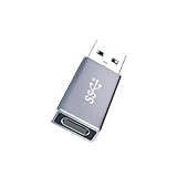 USB to USB C Adapter,10Gbps Double-Sided SuperSpeed Data Sync & Fast Charging,Gen2 Type C Female to USB Male Converter for iPhone 15 Pro Max,Portable SSD,iPad,PC,VR-USB 3 Male to USB C Female Adapter