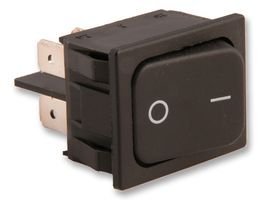 MARQUARDT 1832.3312 Switch, Rocker, Dpst, 20A, 250A, Black (1 Piece)