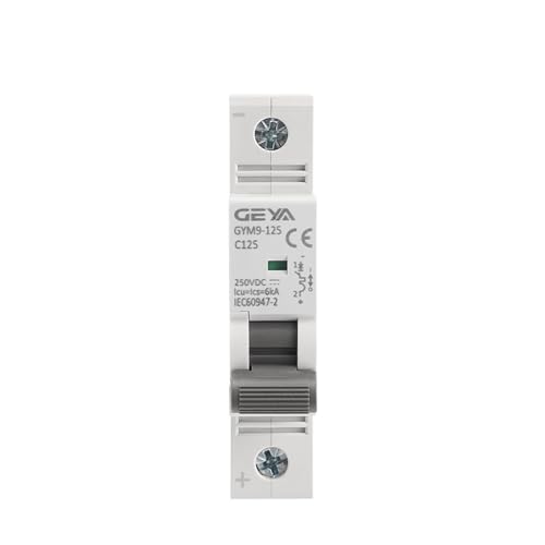 Mini disyuntor CC 1P 250V con Capacidad de Corte de 6KA para Cortocircuitos 3