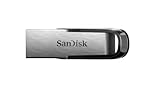 SanDisk 128GB Ultra Flair USB 3.0 Flash Drive USB stick, Memory stick with transfer speeds up to 150 MB/s, Password protection, Durable, Sleek Metal Casing Silver/Black
