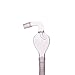 DONLAB CKD-2424 Glass Rotary Evaporator Bump Trap with 24/40 Curved Shape Top, 24/40 Standard Taper Lower Joint