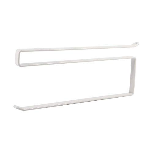 HOKIPO over The Cabinet Door Kitchen Napkin and Paper Towel Holder -White