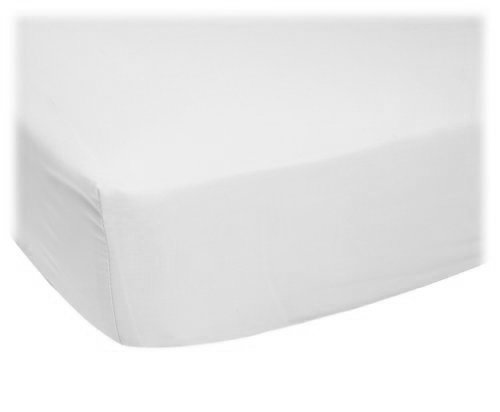 SheetWorld Fitted Cradle Sheet - Organic White Jersey Knit - Solid Colors