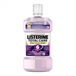 Listerine - Total Care Mundwasser 6 in 1 ohne Alkohol – leichter Geschmack milde Minze – 500 ml – Bild 5
