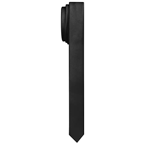 Black Ties New Men's Solid Black Neckties - 2 Pack, 57 Inch, Satin Finish, Full Lined, Formal & Everyday Wear