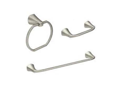 Kit de accesorios de baño de 3 piezas con acabado inoxidable premium 3
