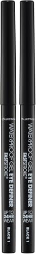 Image of Collection Fast Stroke Waterproof Gel Eye Definer, Smudge-Proof, Long Wearing, Black (Pack of 2)