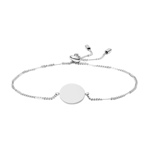 Fossil Armband Für Frauen Klassiker, 216mm Silber Edelstahlarmband, JF03168040
