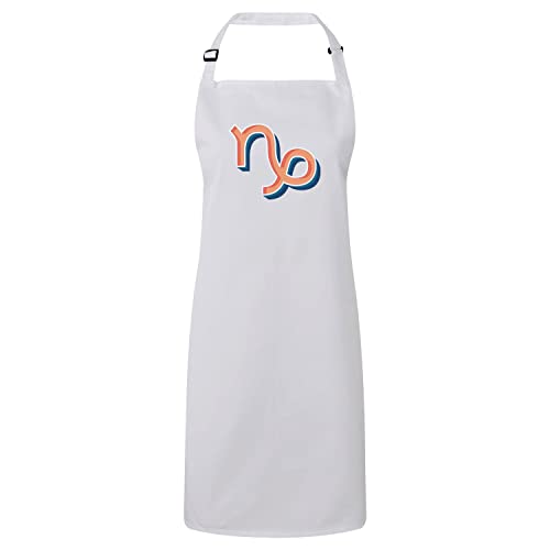 Tablier cuisine Capricorne blanc protégez vos vêtements des taches avec le symbole des astres