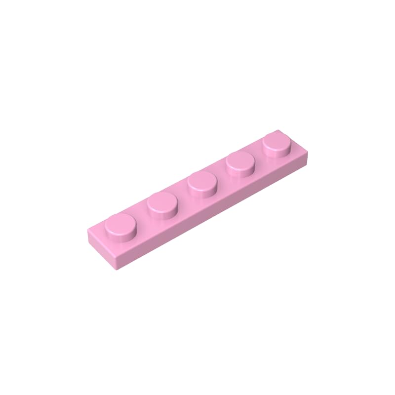GDS-90026 78329 Foundation Plate 1x5 Base Plate, Bright Pink, 50 PCS โ image 1