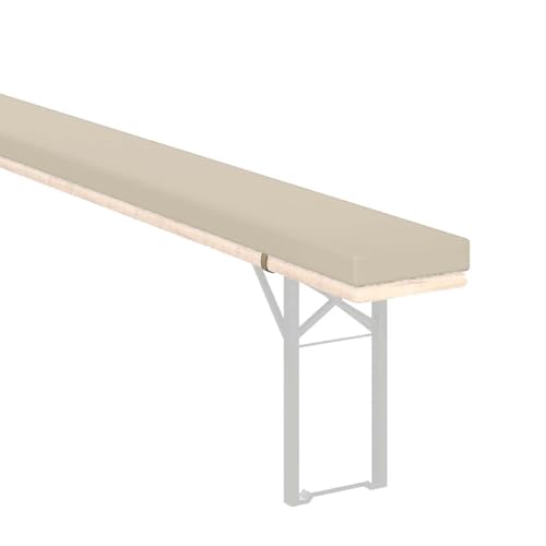 Picnic Bench Cushion, Waterproof Garden Bench Cushion, With Removable Cover & Non-Slip Straps, 2/3 Seater Indoor/Outdoor Seat Pad, For Beer Bench Dining Bench Seat Pad,C 13,180x40x3cm