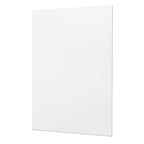 Image of SINJEUN 4 Pack 11.4 x 16.5 Inch White Acrylic Sheet, 1 /8 Inch Thick Acrylic Plexiglass Board, Plexiglass Panels for Craft, Signs, Painting, Photography Background, Display Stand