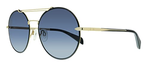 rag & bone Round Sunglasses RNB1011S RHL9O Black/Gold 59mm 1011