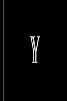 Monogram Blank Lined Journal: Notebook Letter Y College Ruled 122 pages Numbered with Index 6x9 1790353688 Book Cover