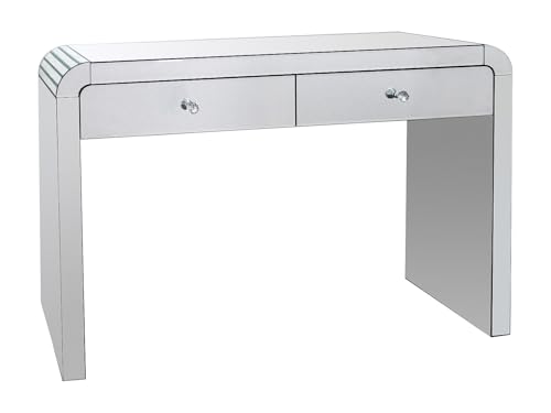 Vente-unique - Console avec 2 tiroirs en Miroir et MDF - PIKIO