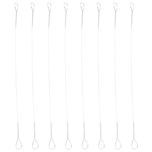 NUOBESTY Set 8 Fili Taglia Formaggio in Acciaio Inox 145 CM Affettatrice per Burro e Formaggi Stagionati Utensile Cucina per Ristoranti e Uso Domestico