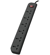 Belkin 6-Socket Surge Protector Universal Socket with 6.5Ft (2-Meter) Heavy Duty Cable Overload P...
